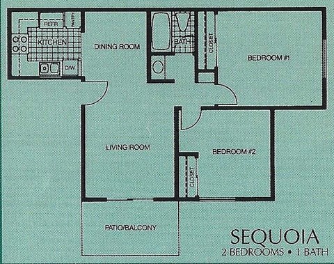 a floor plan of a house with a bedroom and a bathroom